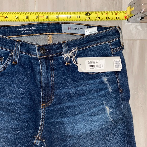 AG-ED Denim The Legging Ankle, Raw Hem, Style: REV1389-SP, 30Rx28, NWT $219 MSRP - Picture 7 of 13